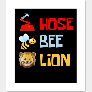 Hose bee lion funny meme Posters and Art